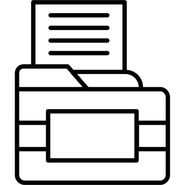 belge dosya simgesi ana hatları vektörü. belge dosyası. belge belgesi