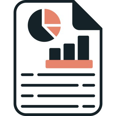 iş raporu vektör simgesi