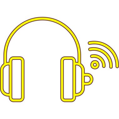 Konuşma balonları ile kulaklıklar