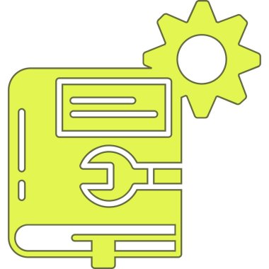 Basit ayar simgesi, vektör illüstrasyonu