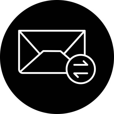 Değiş tokuş okları olan zarf simgesi