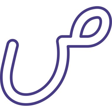 Kablo. Web simgesi basit illüstrasyon