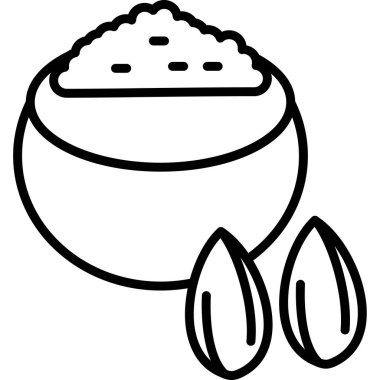 pirinç. Web simgesi basit illüstrasyon