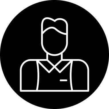 avatar simgesi vektör illüstrasyonu