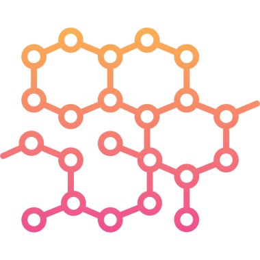 Molekül simgesi vektör illüstrasyonu