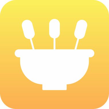 Yemek ikonu, vektör çizimi. tencere