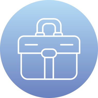 Çanta. Web simgesi basit illüstrasyon