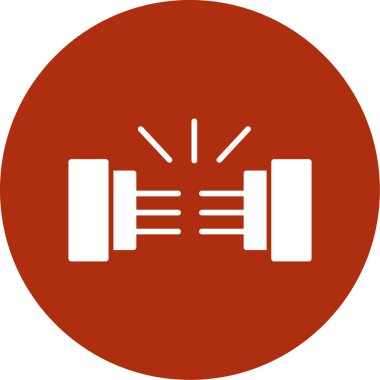 Modern oto tamir simgesinin vektör illüstrasyonu