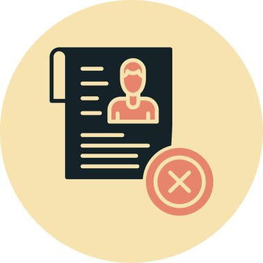 Bir belge simgesinin vektör illüstrasyonu