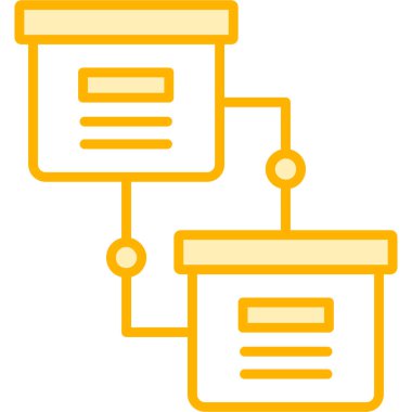 veritabanı. Web simgesi basit illüstrasyon