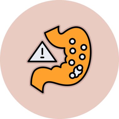 Bir virüs simgesinin vektör illüstrasyonu