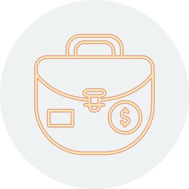 çanta çanta simgesi ana hat biçiminde