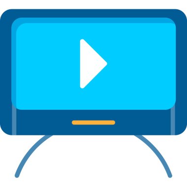 video simgesi, vektör illüstrasyonu