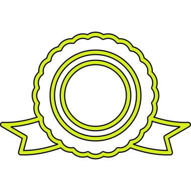 Limonun izole çizgi film etiketi