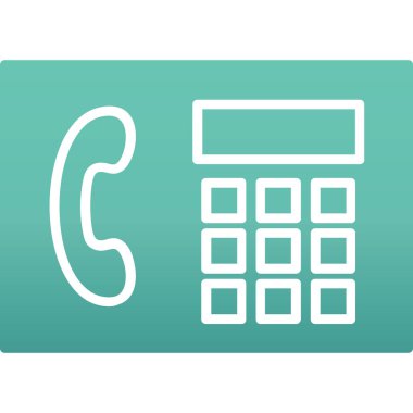 Çağrı merkezi ikon vektör illüstrasyonu