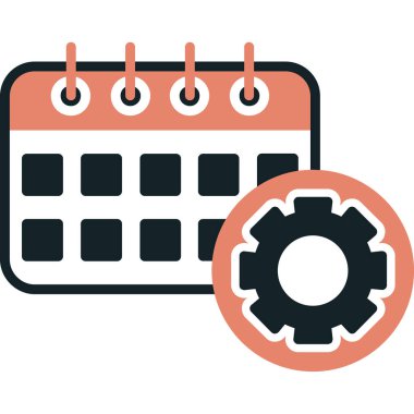 Takvim simgesi. vektör illüstrasyonu.