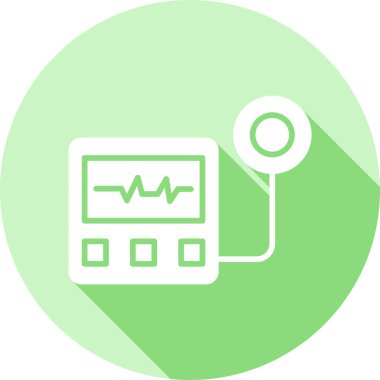 Düz simge, vektör illüstrasyonunu izliyor