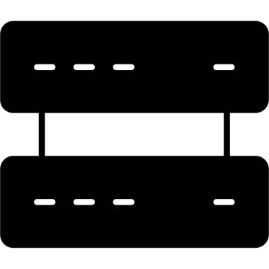 Veritabanı sunucu vektör simgesi