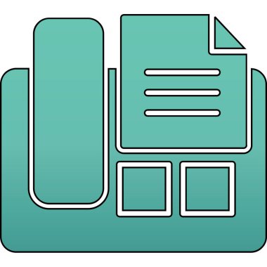 dosya simgesi, vektör illüstrasyonu