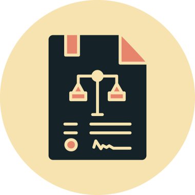 Belge. Web simgesi basit illüstrasyon