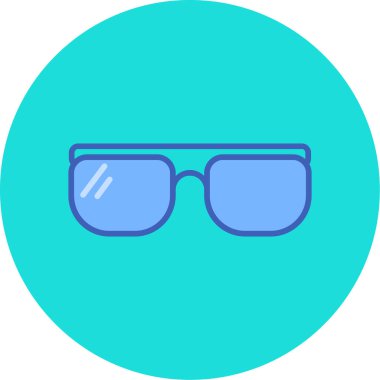 Gözlük. Web simgesi basit illüstrasyon