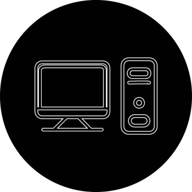 TV simgesi, vektör illüstrasyonu