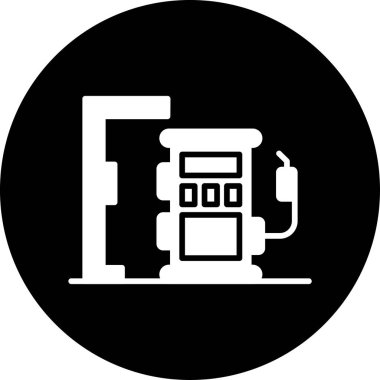 Gaz simgesinin vektör illüstrasyonu