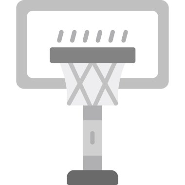 Basketbol potasının düz simgesi