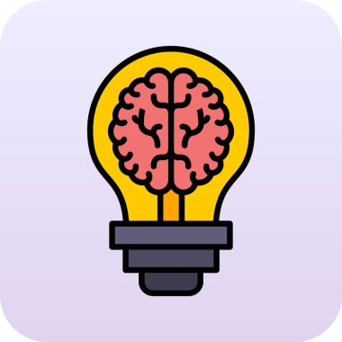 ampul vektörü düz renk simgesi