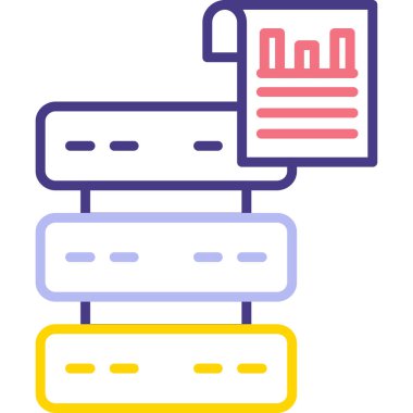 Belge. Web simgesi basit illüstrasyon