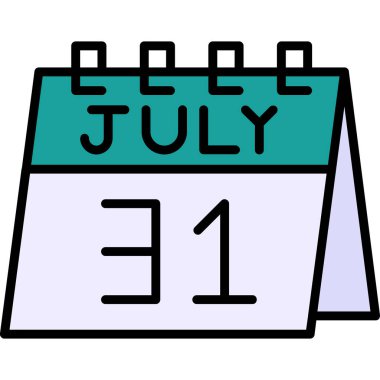 Takvim. Web simgesi basit illüstrasyon