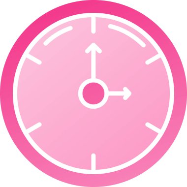 Saat simgesi, vektör illüstrasyonu