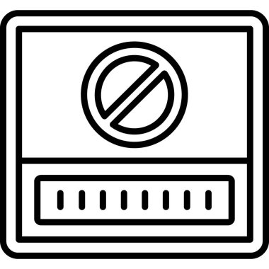 Modern b 'nin vektör illüstrasyonunda müziğin eksik simgesi