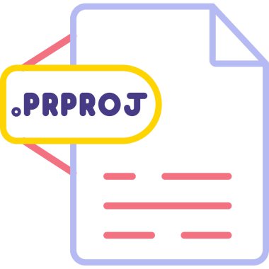 proje belgesi vektör simgesi modern basit vektör illüstrasyonu