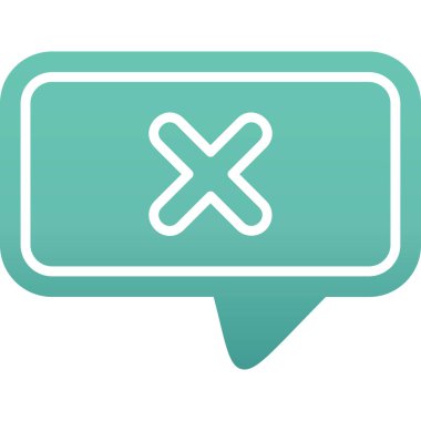 Sohbet simgesi vektör illüstrasyonu