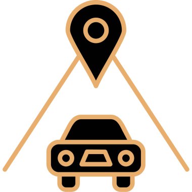 araba simgesi vektör illüstrasyonu