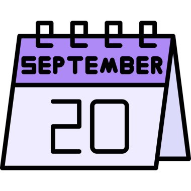 Takvim simgesi tasarımı, vektör illüstrasyonu