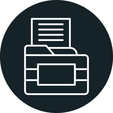 Modern simgenin vektör illüstrasyonu