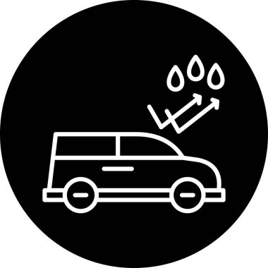 araba yıkama ikonu vektör illüstrasyonu