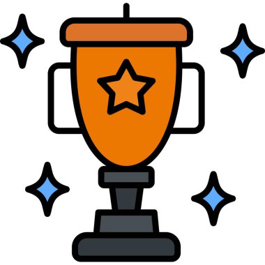 Ödül kupası şampiyonu simgesi