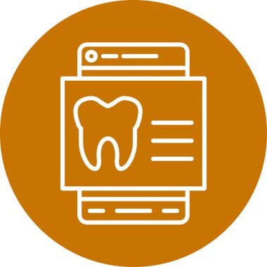 vektör diş simgesi illüstrasyonu