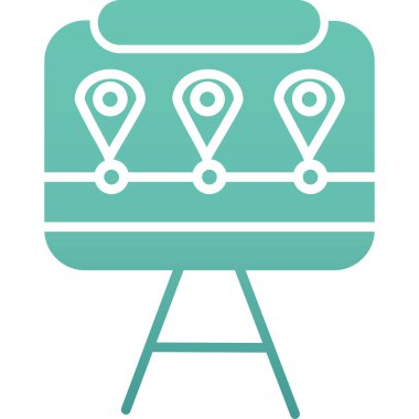 Harita işaretleyici. Basit tasarım