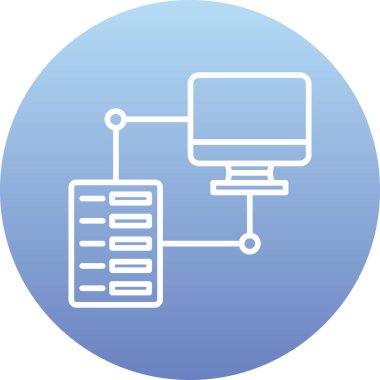 vektör sunucu illüstrasyonu