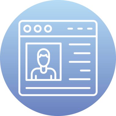 Modern simgenin vektör illüstrasyonu