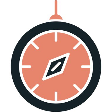 Saat simgesi vektör illüstrasyonu