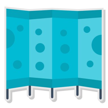 Katlanan Ekran Ağı simgesi basit vektör illüstrasyonu