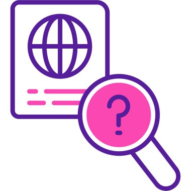 Arama simgesi, vektör illüstrasyonu