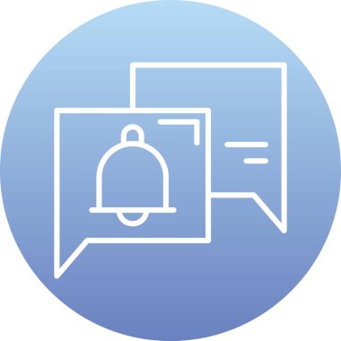 Bir ileti simgesinin vektör illüstrasyonu