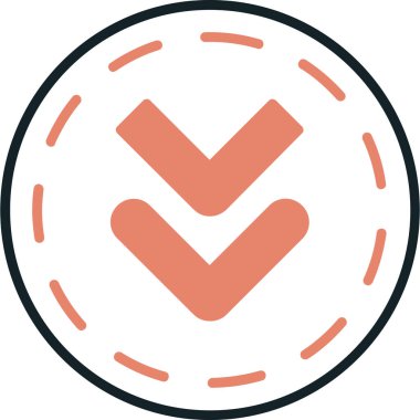 Simgesini denetleyin. Vektör çizim