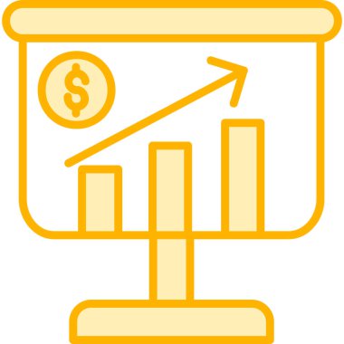 iş grafiği ikon vektör illüstrasyonu